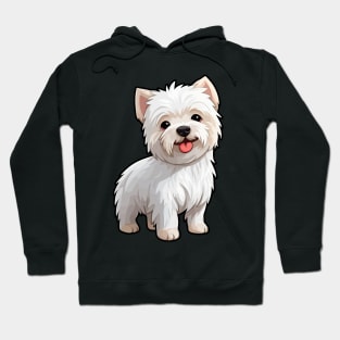 Sunny Days - Cartoon Westie's Delight Hoodie